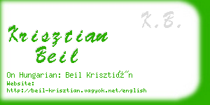 krisztian beil business card